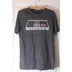 Nintendo NES Controller Graphic T-Shirt Dark Grey Gamer Tee Retro Gaming
